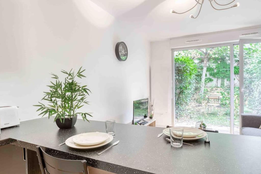 Appartement Moderne, Metro 7, Parking Et Jardin Villejuif Esterno foto
